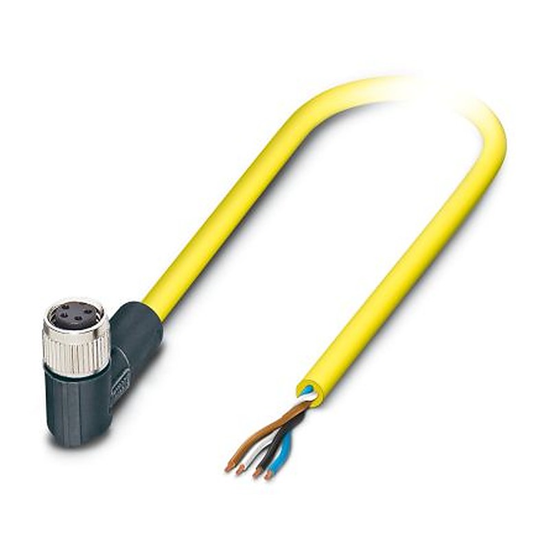Phoenix Contact Female 4 way Right Angle to 4 way Unterminated Sensor Actuator Cable, 5 m
