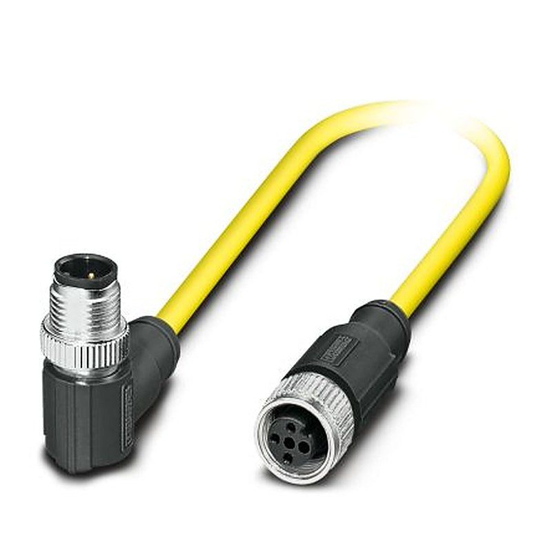 Phoenix Contact Male 3 way M12, Straight to Female 3 way Straight M12 Sensor Actuator Cable, 500 mm