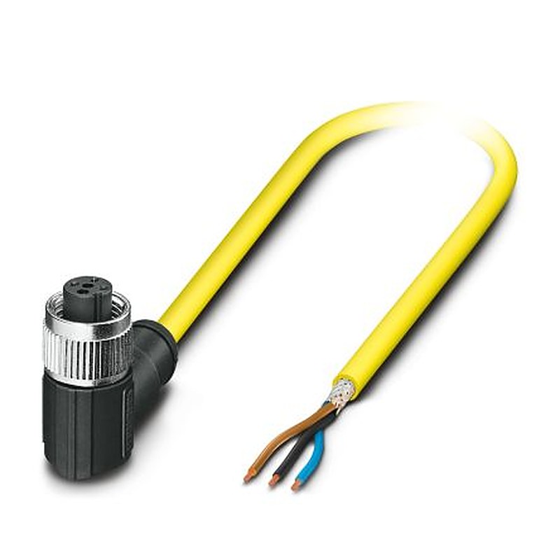 Phoenix Contact Female 3 way Right Angle to 3 way Unterminated Sensor Actuator Cable, 10 m