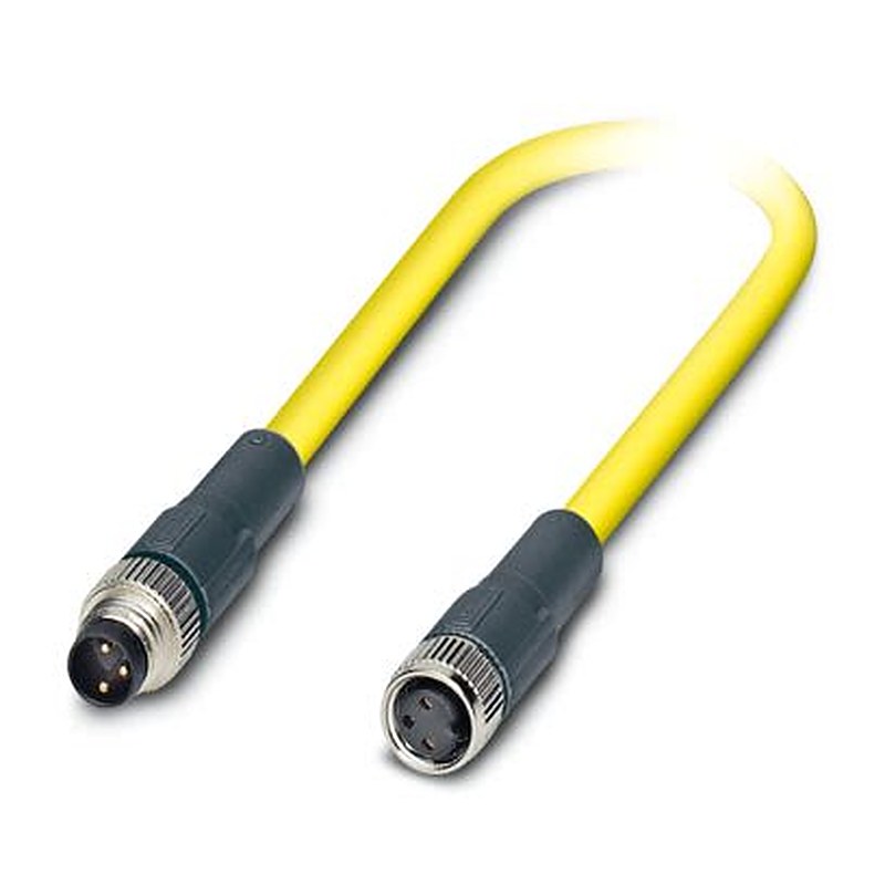 Phoenix Contact Male 3 way M8, Straight to Female 3 way M8, Straight Sensor Actuator Cable, 500 mm