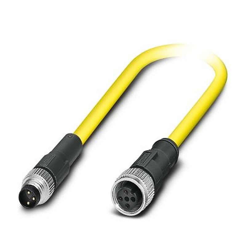 Phoenix Contact Female 3 way M12, Straight to Male 3 way M8, Straight Sensor Actuator Cable, 500 mm