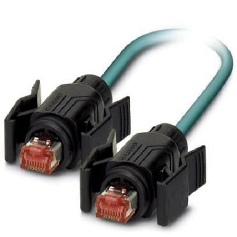 Phoenix Contact VS, 5 m Cat5e Ethernet Cable, Blue, Shielded 4 Screened Polyurethane Sheath