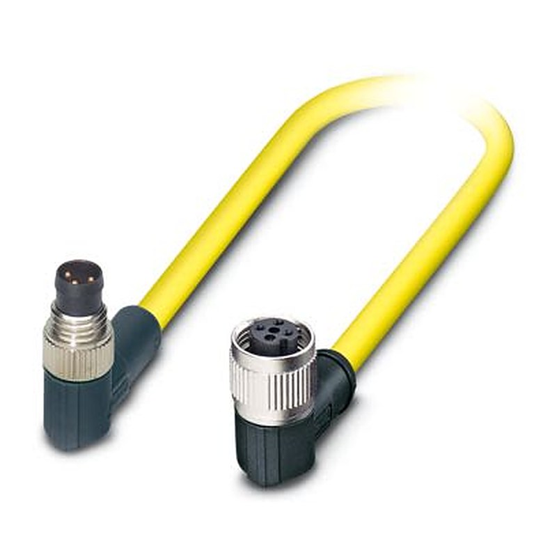 Phoenix Contact Male 3 way M8, Straight to Female 3 way M12 Sensor Actuator Cable, 500 mm