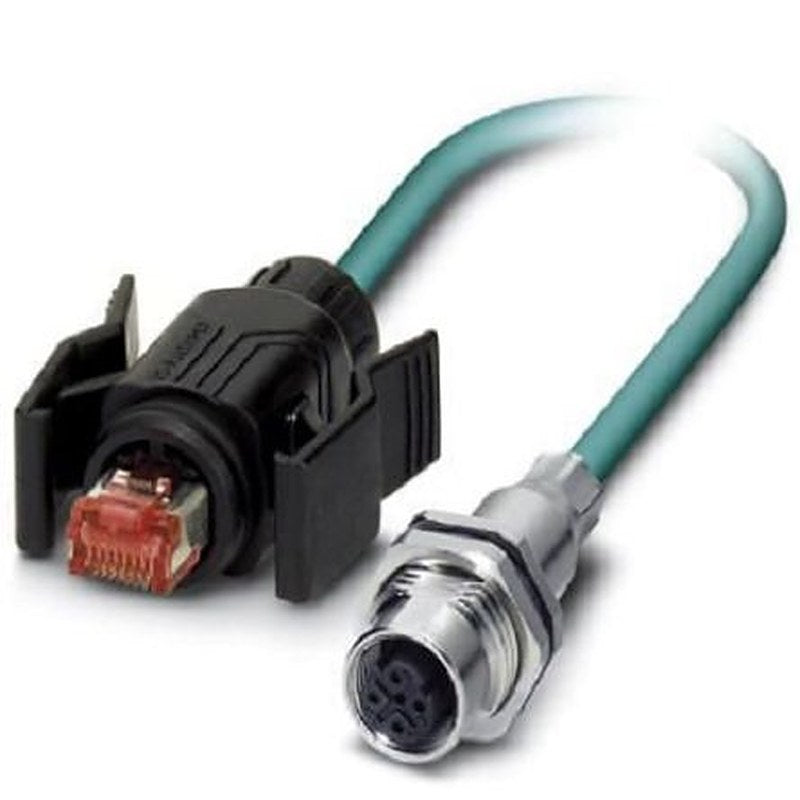 Phoenix Contact VS, 2 m Cat5e Ethernet Cable, Blue, Shielded 4 Screened Polyurethane Sheath