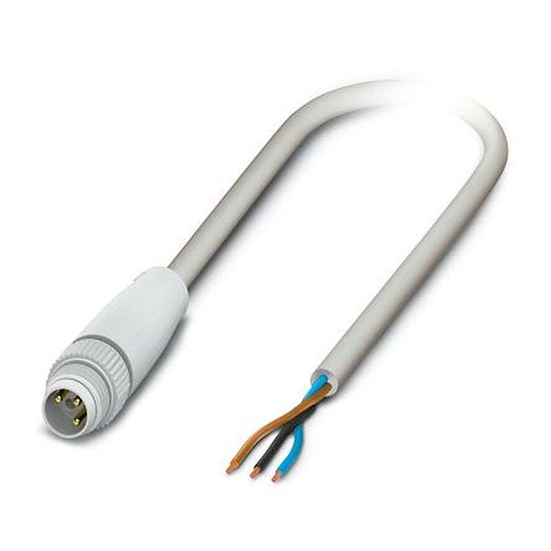 Phoenix Contact Male 3 way M8 to 3 way Unterminated Sensor Actuator Cable, 1.5 m