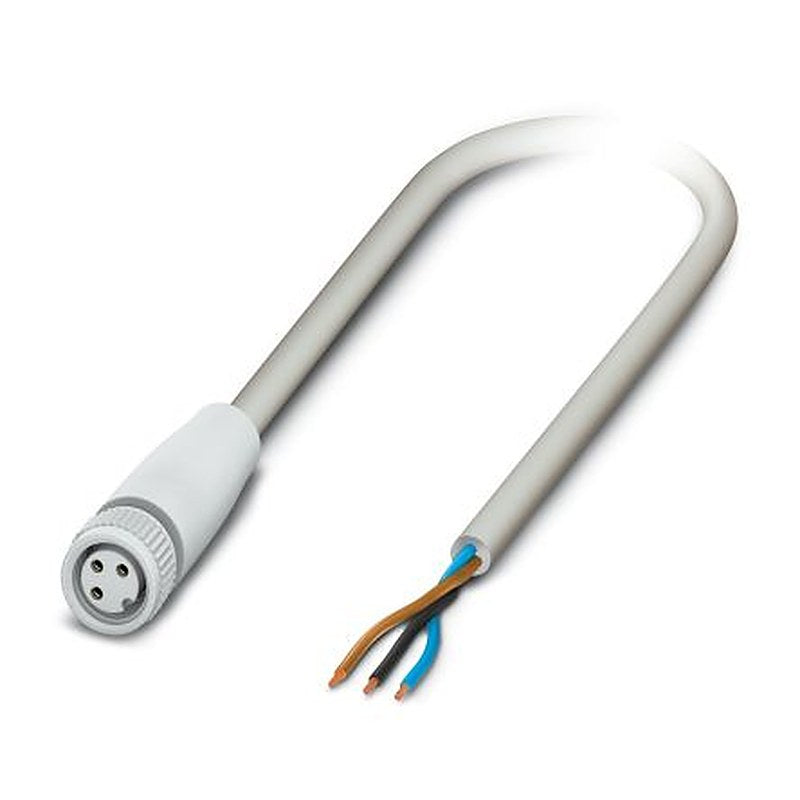Phoenix Contact Female 3 way M8 to 3 way Unterminated Sensor Actuator Cable, 10 m