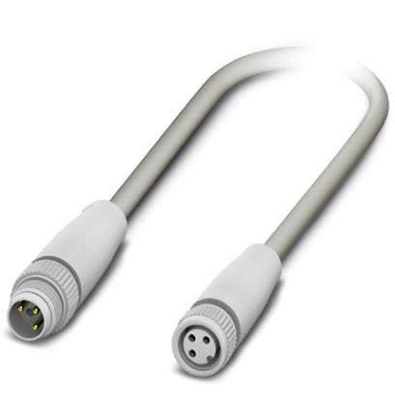 Phoenix Contact Male 3 way M8, Straight to Female 3 way M8, Straight Sensor Actuator Cable, 300 mm