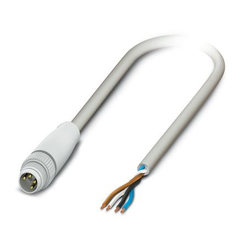 Phoenix Contact Male 4 way M8 to 4 way Unterminated Sensor Actuator Cable, 10 m