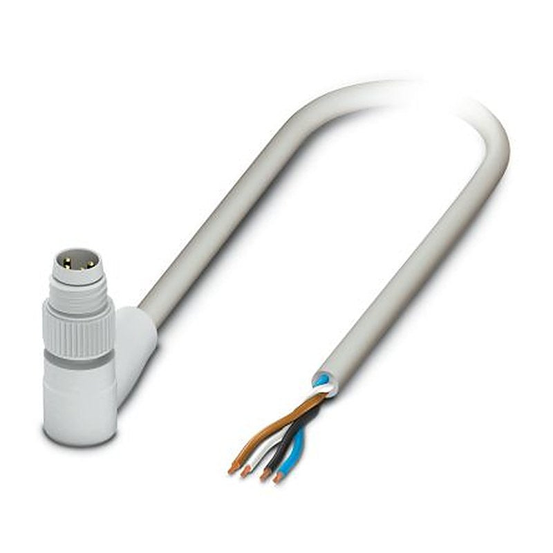 Phoenix Contact Male 4 way M8 to 4 way Unterminated Sensor Actuator Cable, 3 m