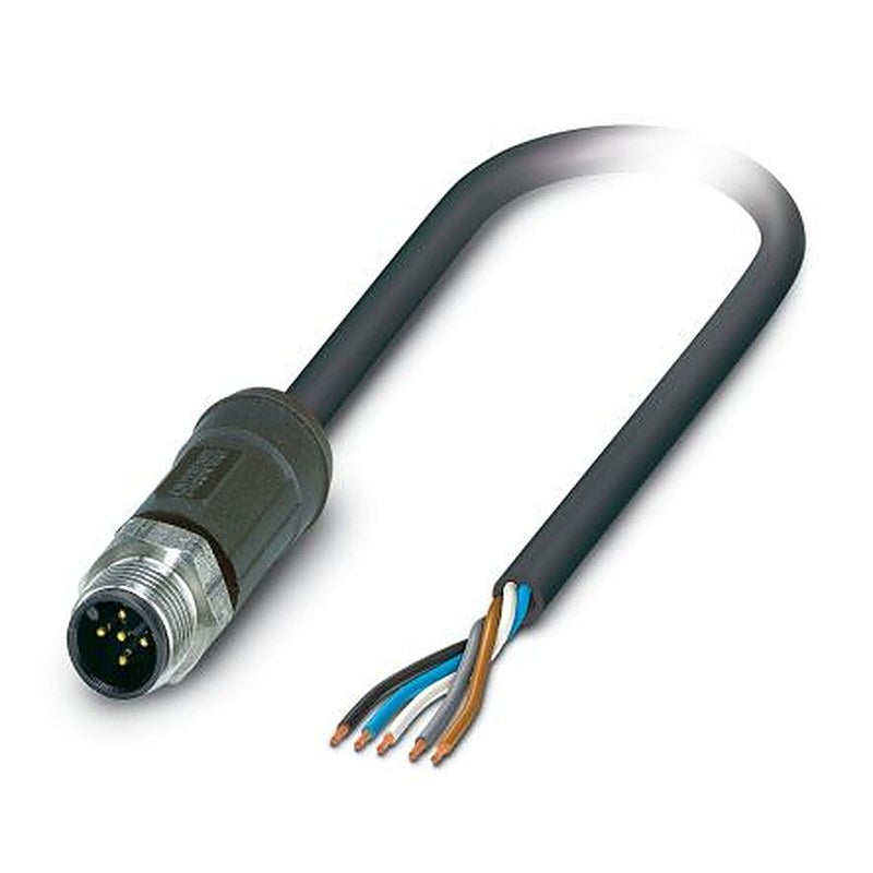 Phoenix Contact Male 5 way M12 to 5 way Unterminated Sensor Actuator Cable, 5 m