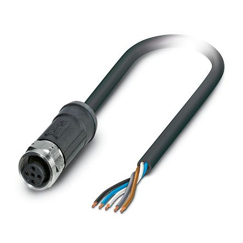 Phoenix Contact Female 5 way M12 to 5 way Unterminated Sensor Actuator Cable, 10 m