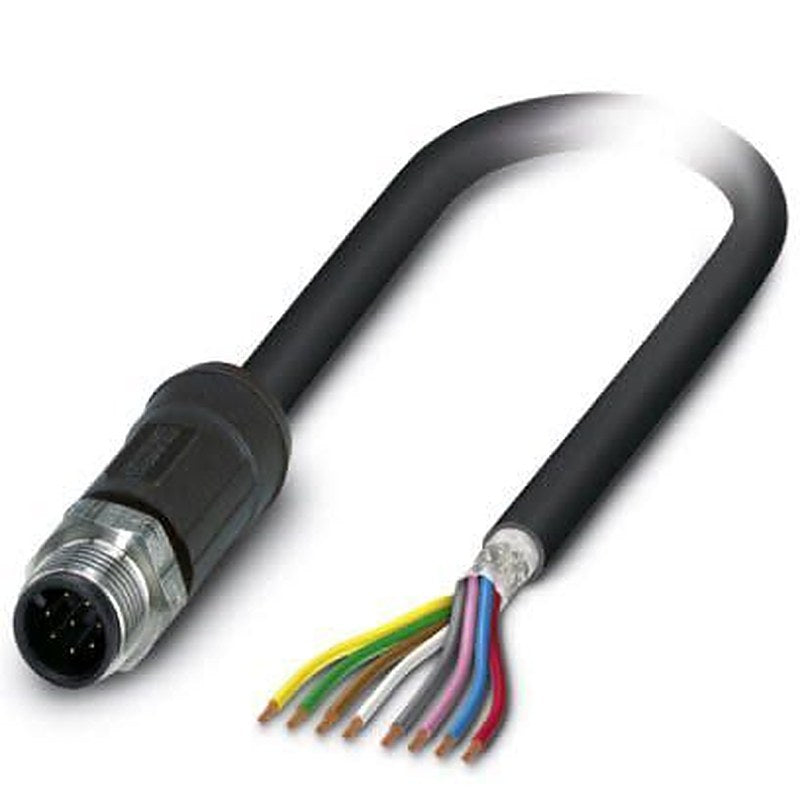 Phoenix Contact Male 3 way M12, Straight to Free End Sensor Actuator Cable, 10 m