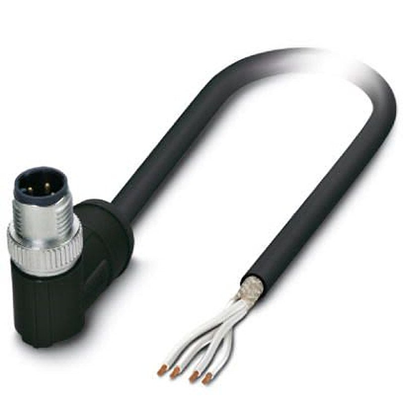 Phoenix Contact Male 4 way M12, Straight to Free End Sensor Actuator Cable, 10 m