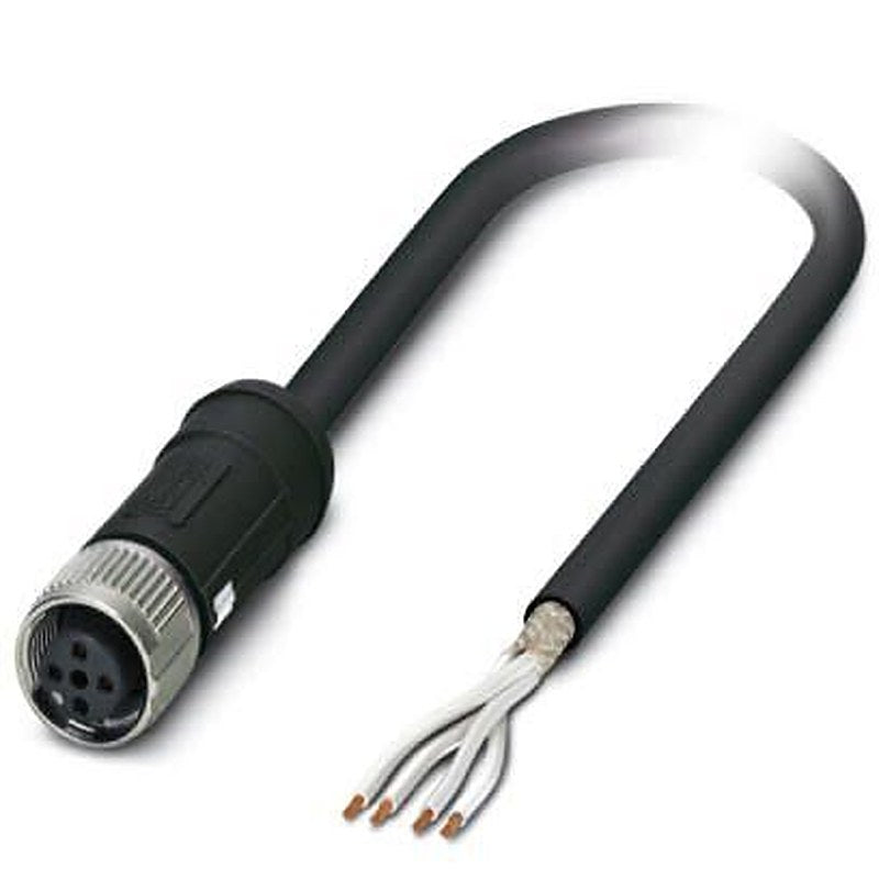 Phoenix Contact Female 4 way M12, Straight to Female Straight Socket M12 Sensor Actuator Cable, 10 m
