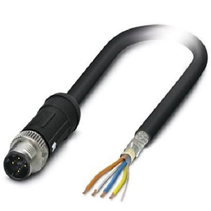 Phoenix Contact NBC, 2 m Cat5 Ethernet Cable, Black, Shielded PEX Sheath