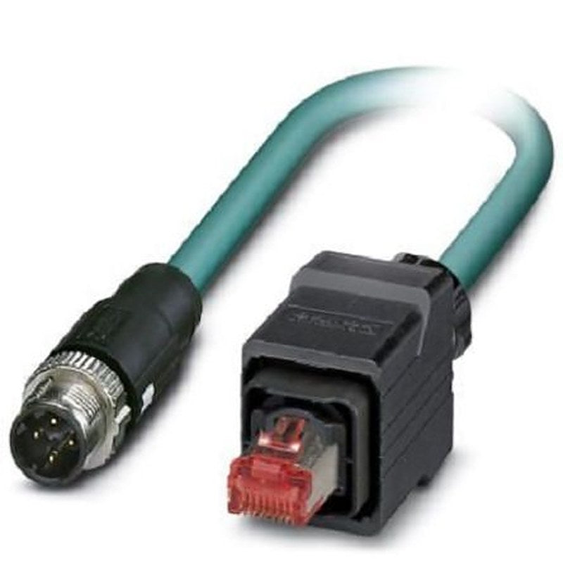 Phoenix Contact NBC, 10 m Cat5 Ethernet Cable, Blue, Shielded 4 Screened Polyurethane Sheath
