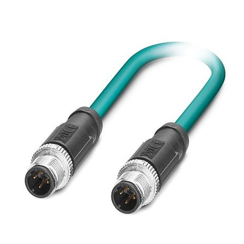 Phoenix Contact NBC, 1 m Cat5 Ethernet Cable, Blue, Shielded 2 Polyurethane Sheath