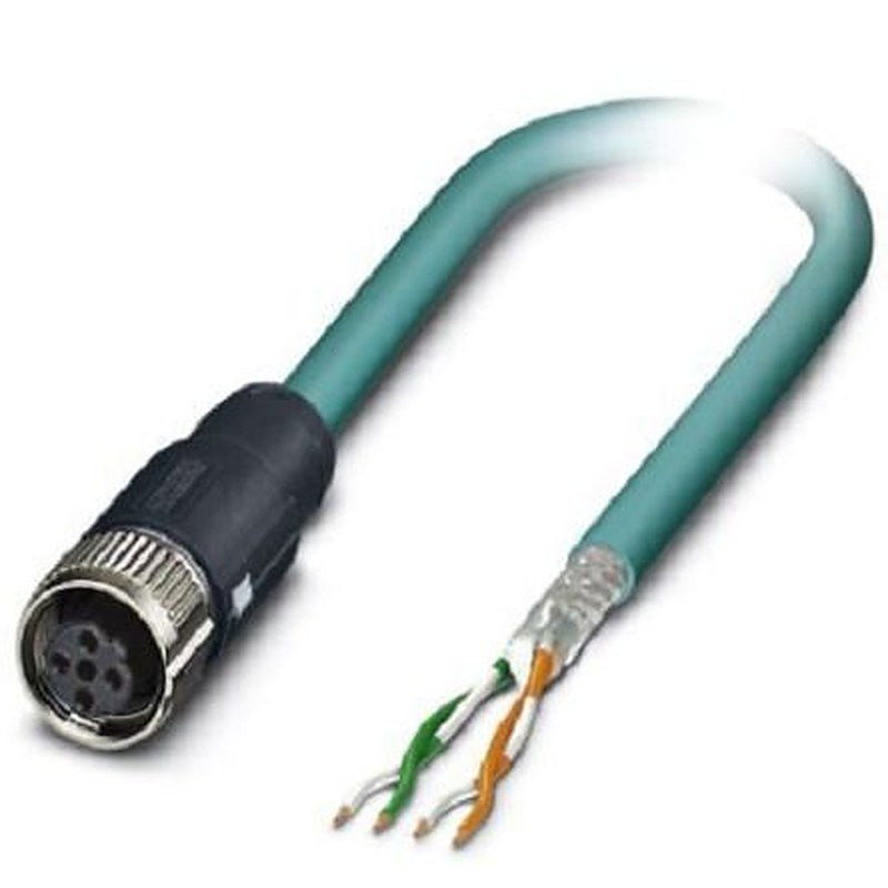 Phoenix Contact, 5 m Cat5 Ethernet Cable, Blue, Shielded 4 Screened Polyurethane Sheath