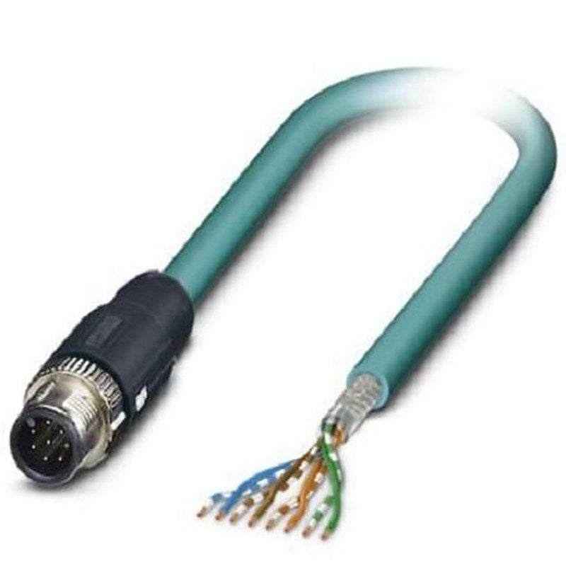 Phoenix Contact NBC, 10 m Cat5 Ethernet Cable, Blue, Shielded 8 Screened Polyurethane Sheath