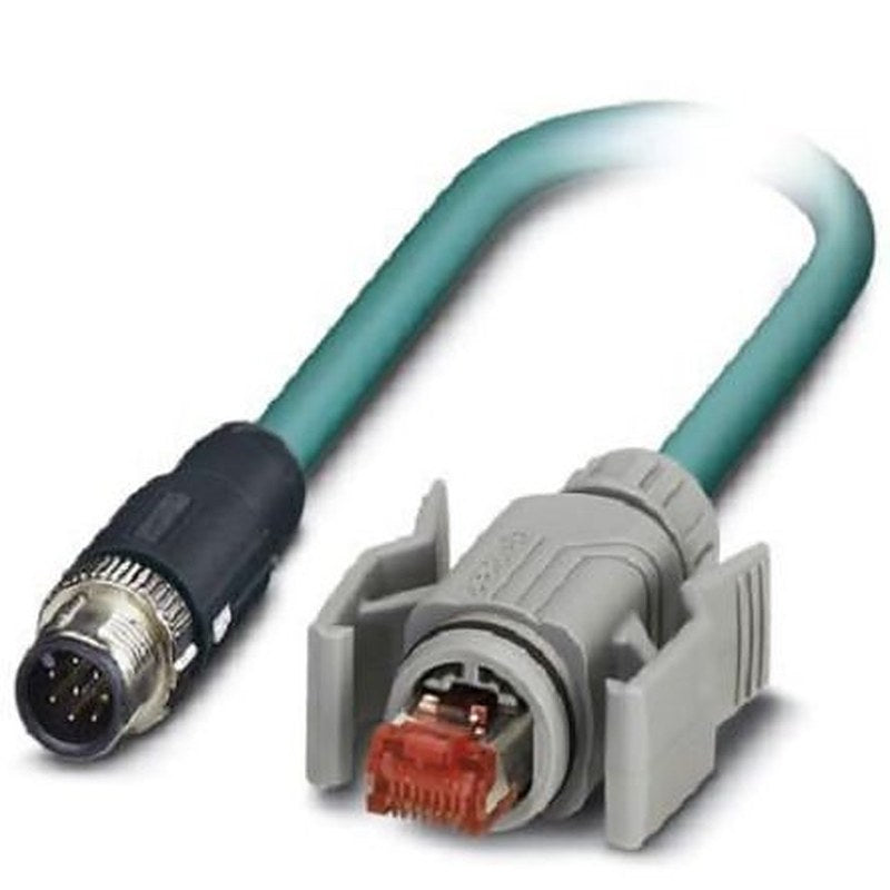 Phoenix Contact NBC, 2 m Cat5 Ethernet Cable, Blue, Shielded 8 Screened Polyurethane Sheath