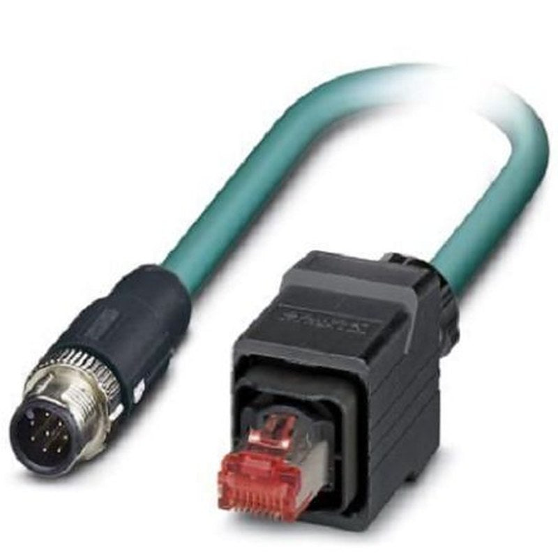 Phoenix Contact NBC, 1 m Cat5 Ethernet Cable, Blue, Shielded 8 Screened Polyurethane Sheath