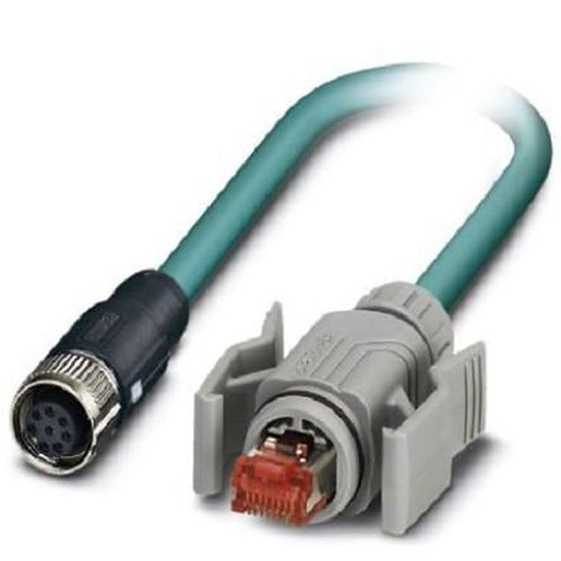 Phoenix Contact NBC, 2 m Cat5 Ethernet Cable, Blue, Shielded 8 Screened Polyurethane Sheath