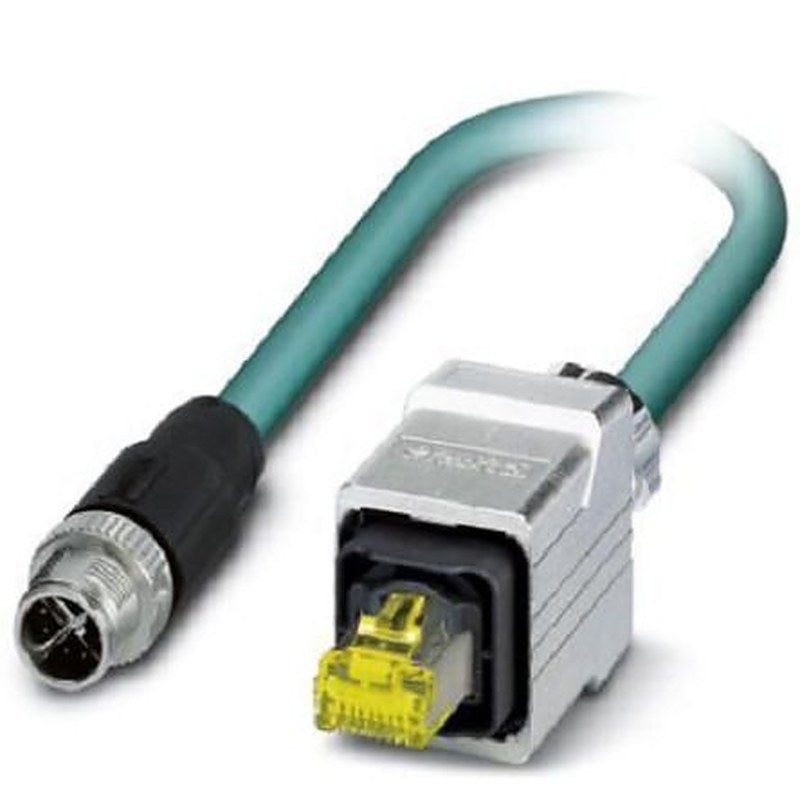 Phoenix Contact, 1 m Cat6a Ethernet Cable, Blue, Shielded 8 Screened Polyurethane Sheath