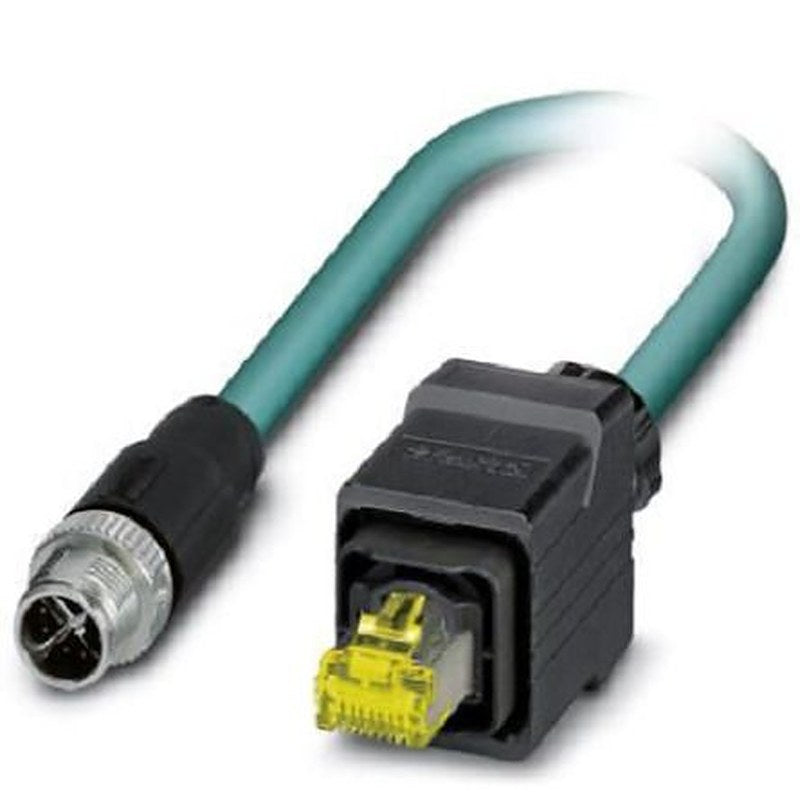 Phoenix Contact NBC, 1 m Cat6a Ethernet Cable, Blue, Shielded 8 Screened Polyurethane Sheath