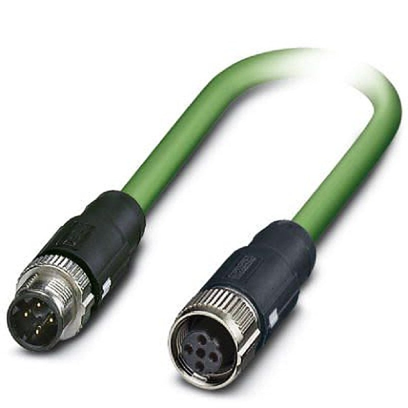 Phoenix Contact NBC, 5 m Cat5 Ethernet Cable, Green, Shielded 4 Screened Polyvinyl Chloride Sheath