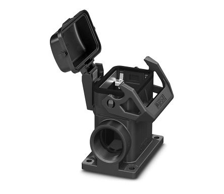 Phoenix Contact HC-EVO-B06-SHWSC-2SSM32-PLRBK Series Heavy Duty Power Connector Housing, 1407624
