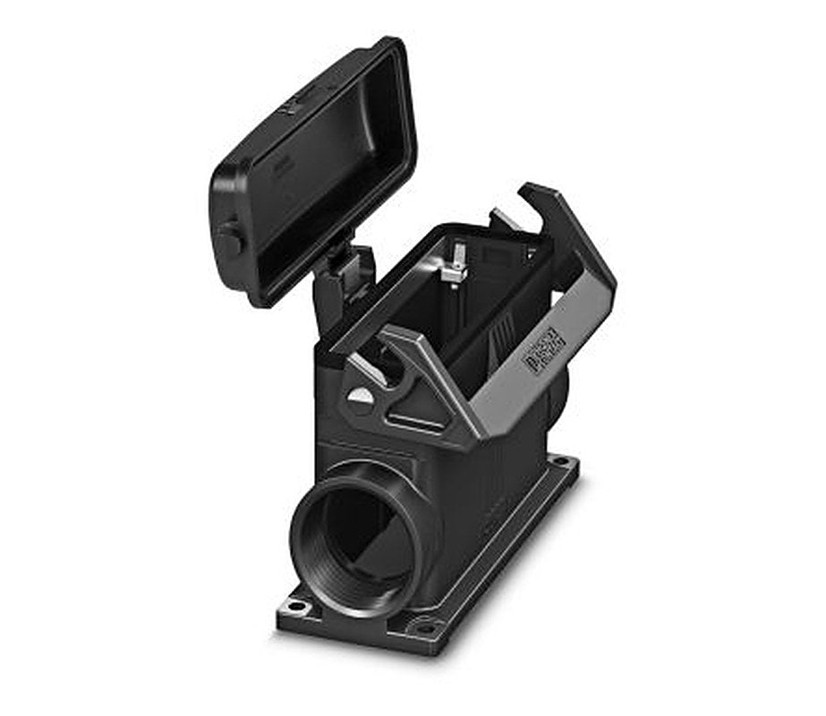 Phoenix Contact HC-EVO-B24-SHWSC-2SSM40-PLRBK Series Heavy Duty Power Connector Housing, 1407664