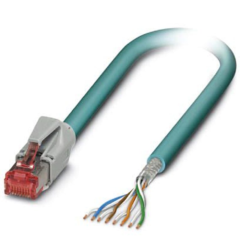 Phoenix Contact VS, 5 m Cat5 Ethernet Cable, Blue, Shielded 8 Screened Polyurethane Sheath