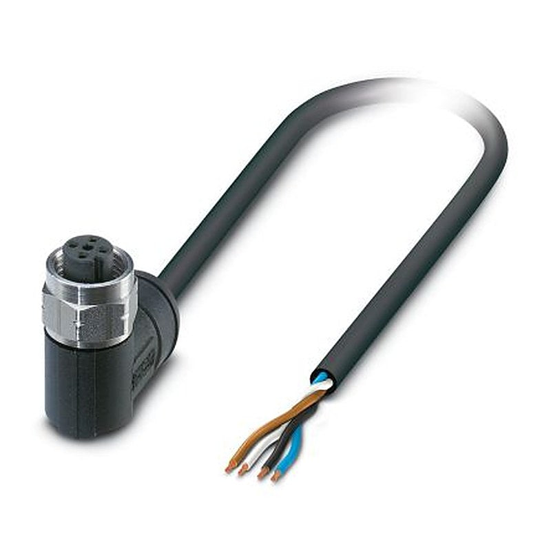Phoenix Contact Male 4 way M12 to Female 4 way Unterminated Sensor Actuator Cable, 2 m