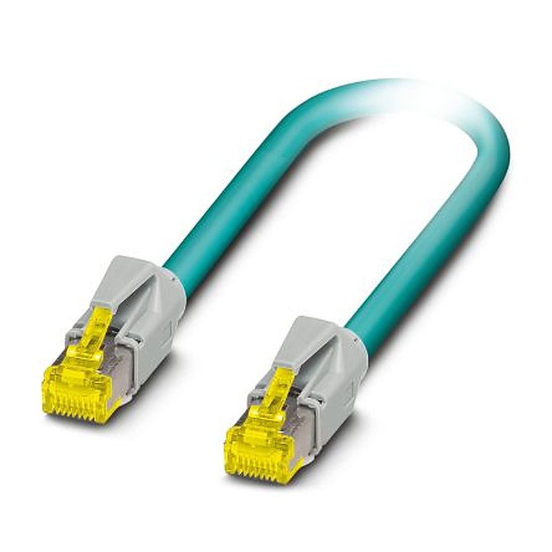 Phoenix Contact NBC, 2 m Cat6a Ethernet Cable, Blue, Shielded 2 Screened Polyurethane Sheath
