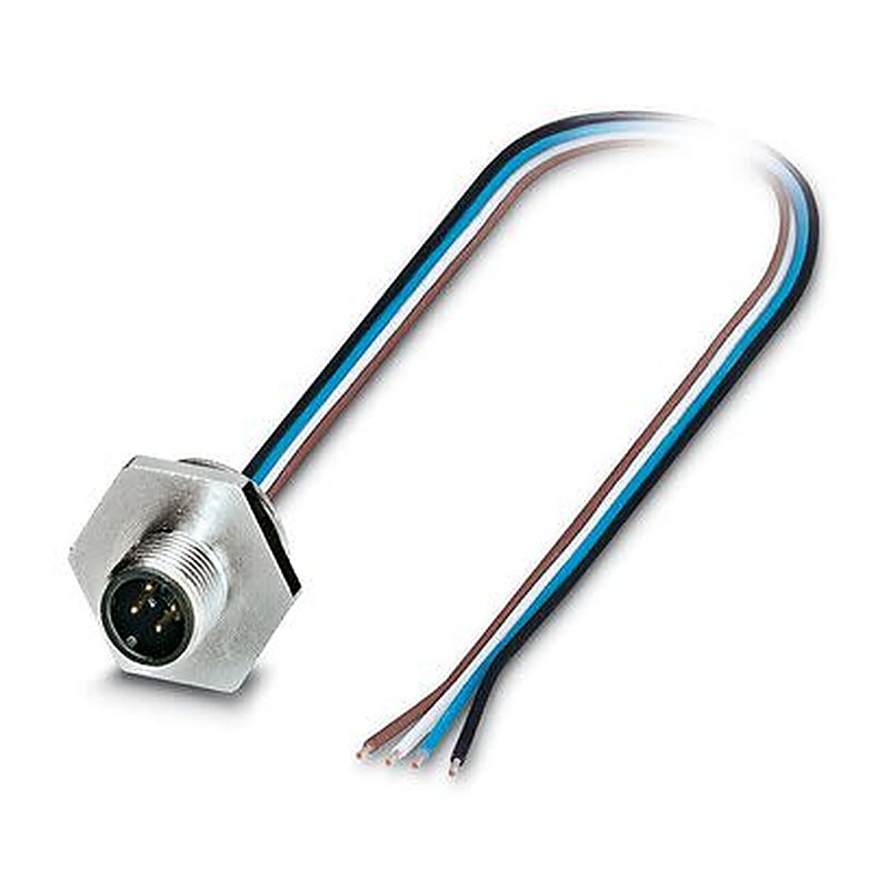 Phoenix Contact Circular Connector, 8 Contacts, Front, Front, M12 Connector, Plug, Male, IP67, SACC Series