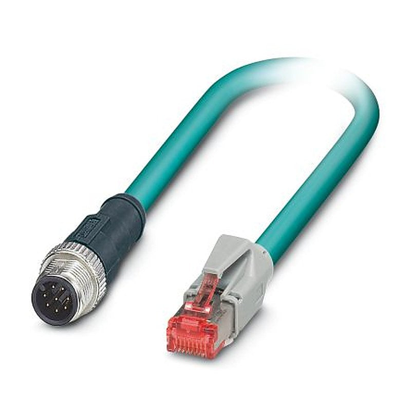 Phoenix Contact NBC-MS/ 0.5-94B/R4AC SCO US, 500 mm Cat5 Ethernet Cable, Blue, Shielded 2 Polyurethane Sheath