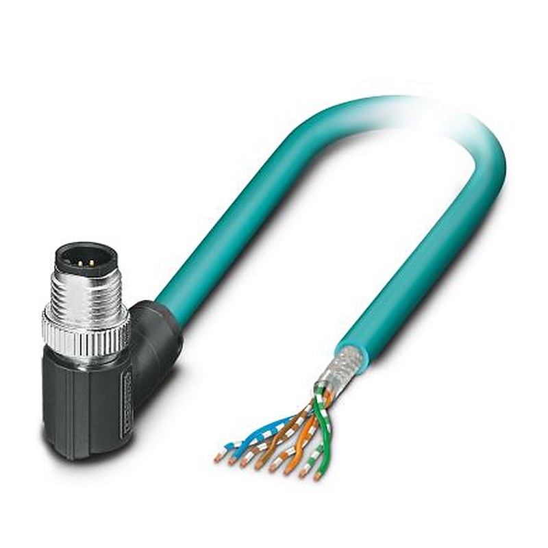 Phoenix Contact NBC-MR/ 10.0-94B SCO US, 10 m Cat5 Ethernet Cable, Blue, Shielded 2 Polyurethane Sheath