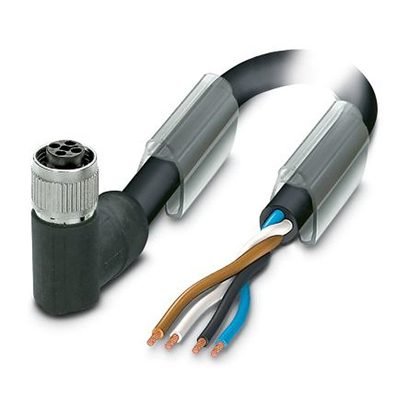 Phoenix Contact Female 4 way Right Angle to 4 way Unterminated Sensor Actuator Cable, 2 m