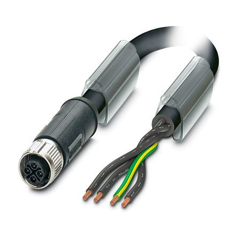 Phoenix Contact 4 way Straight to Female 4 way Unterminated Sensor Actuator Cable, 5 m