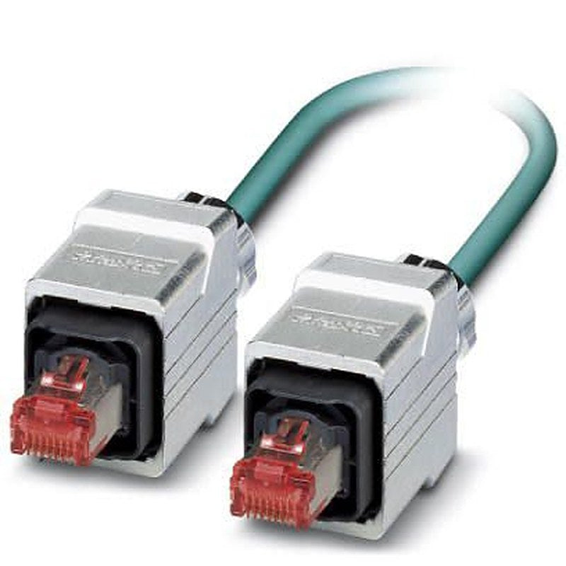 Phoenix Contact Cat5e, 5 m Cat5e Ethernet Cable, Blue, Shielded 4 Screened Polyurethane Sheath