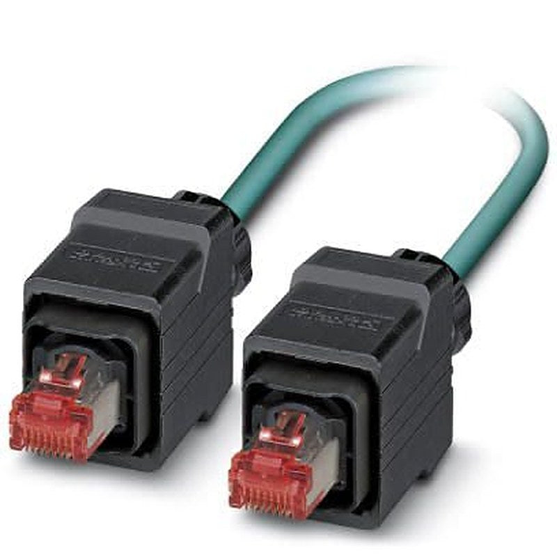 Phoenix Contact NBC, 10 m Cat5e Ethernet Cable, Blue, Shielded Screened Polyurethane Sheath