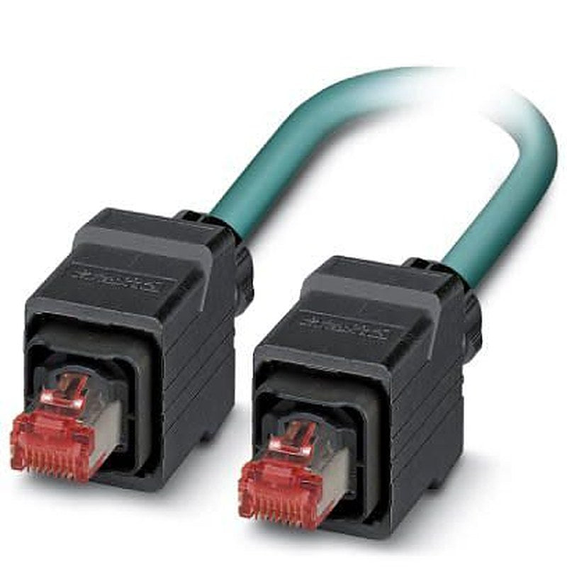Phoenix Contact NBC, 2 m Cat5 Ethernet Cable, Blue, Shielded 2 Screened Polyurethane Sheath