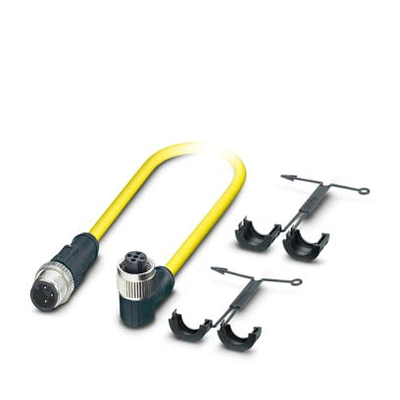 Phoenix Contact Male 3 way M12, Straight to Female 3 way Angled Socket M12 SPEEDCON Actuator/Sensor Cable, 500 mm