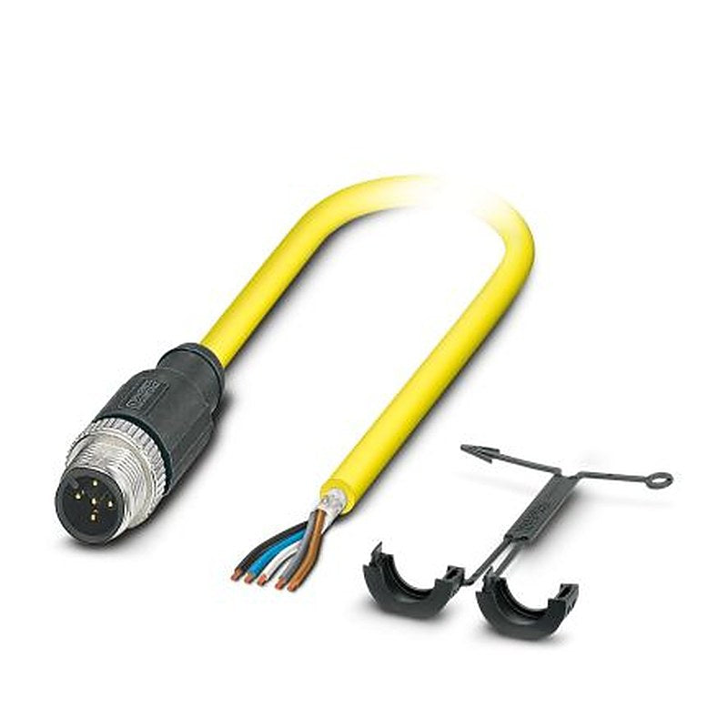 Phoenix Contact Male 5 way M12, Straight to 5 way Free Cable End Actuator/Sensor Cable, 10 m