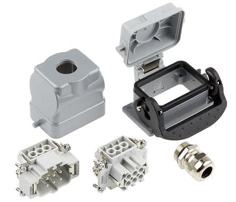 Phoenix Contact HC Series Heavy Duty Power Connector Kit, 6-Contact, 1409671