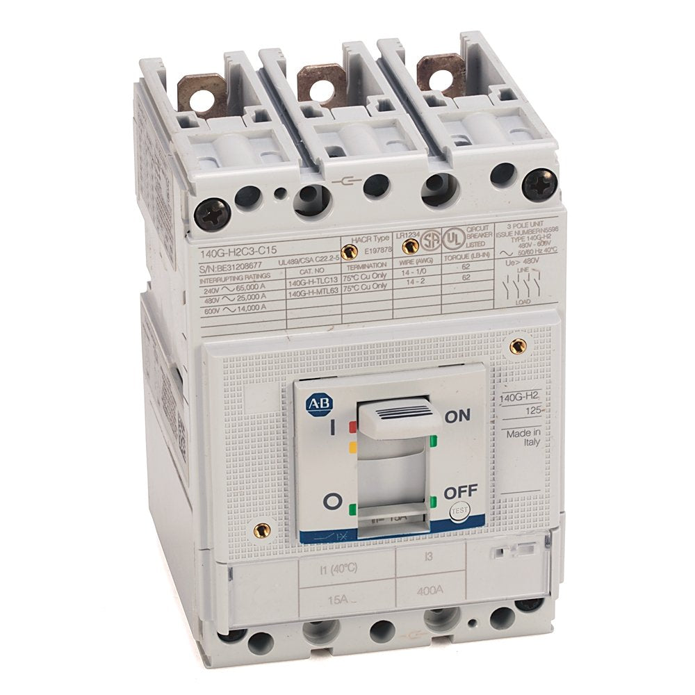 140G - Molded Case Circuit Breaker, H frame, 25 kA Interrupt Rating, T/M - Thermal Magnetic, 3 Poles, Rated Current 32 A