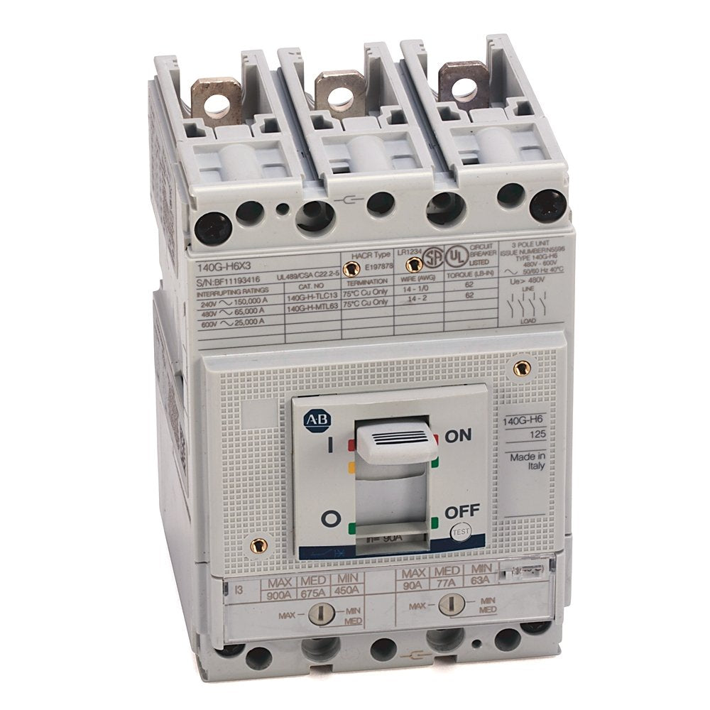 140G - Molded Case Circuit Breaker, H frame, 65 kA Interrupt Rating, T/M - Thermal Magnetic, 4 Poles, Rated Current 160 A