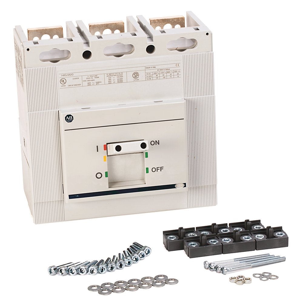 140G - Molded Case Circuit Breaker, M frame, 50 kA Interrupt Rating, LSI (Electronic DIP Switch), 3 Poles, Rated Current 630 A (IEC only)