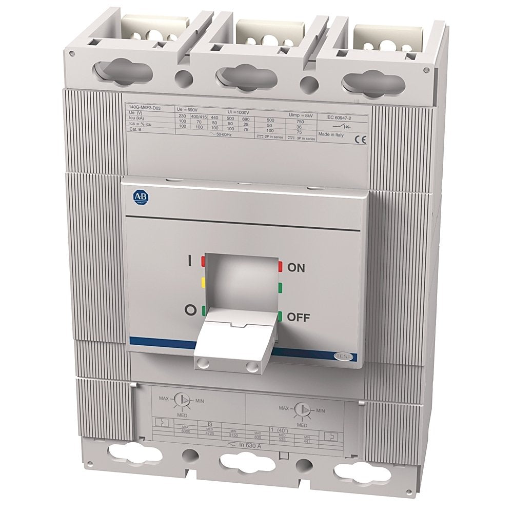 140G - Molded Case Circuit Breaker, M frame, 65 kA Interrupt Rating, T/M - Thermal Magnetic, 4 Poles, Rated Current 630 A (IEC only)