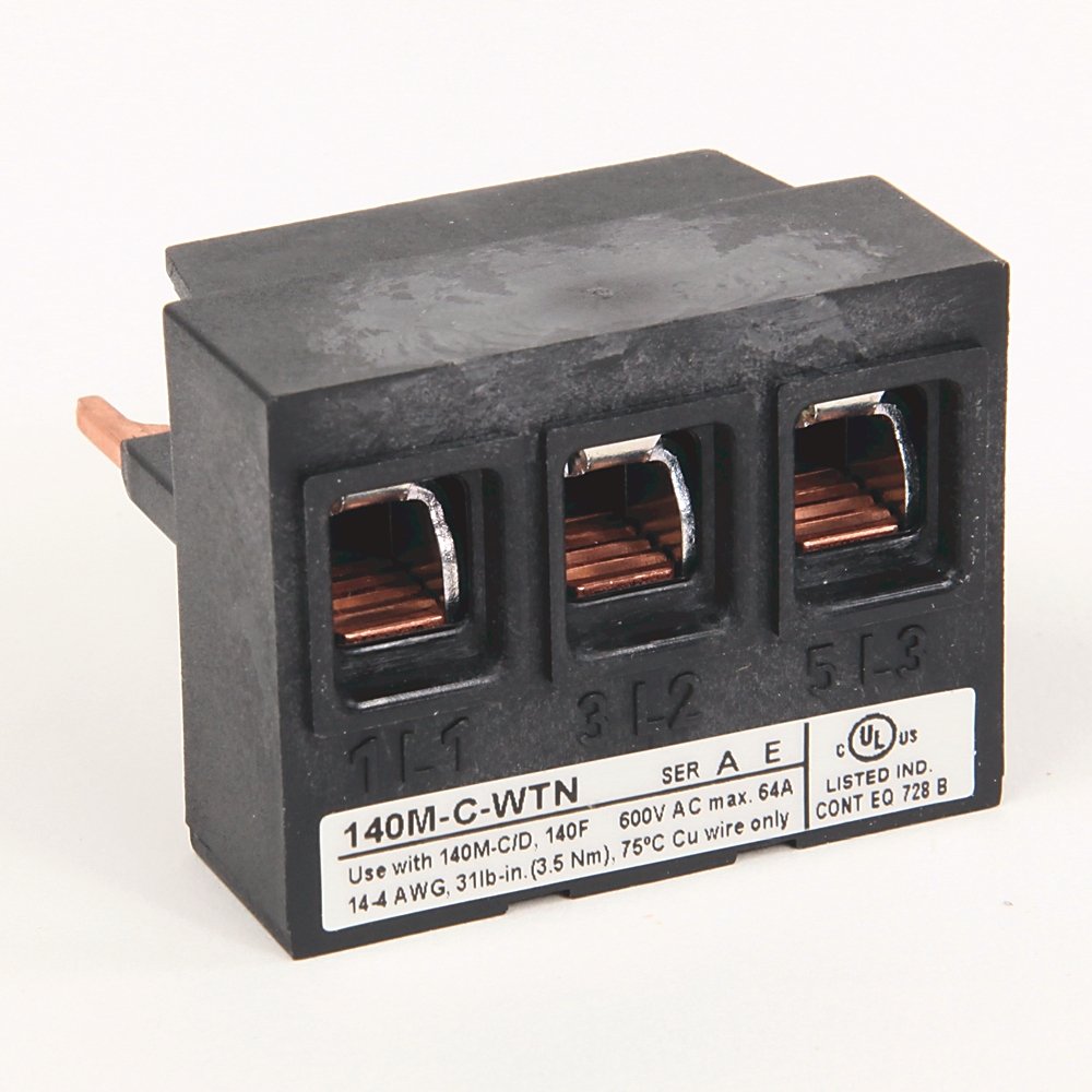 140M Accessories - C, RC, D, and F Frames, Compact Busbar Feeder Terminal, for 140M-C, 140M-D